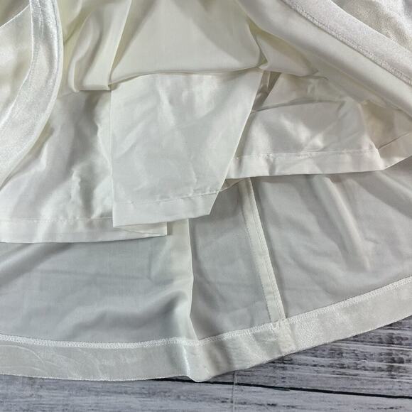 PETITE JR Baby Girl Ivory Velour Dress M 12-24 mths Red Bow Wedding Dedication 4 - Picture 6 of 11